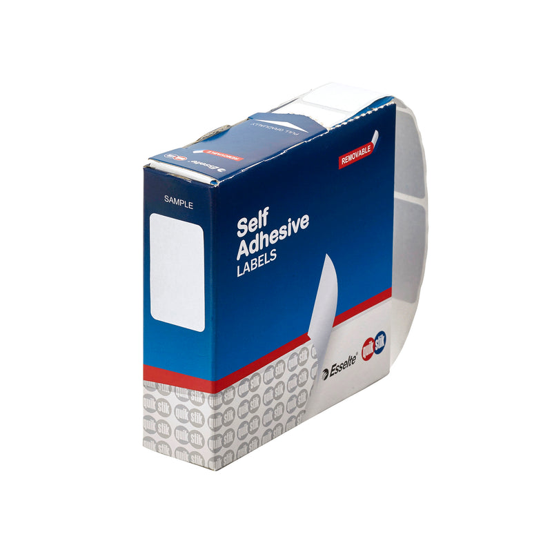 quikstik label dispenser rectangle 16x24mm white 800 labels