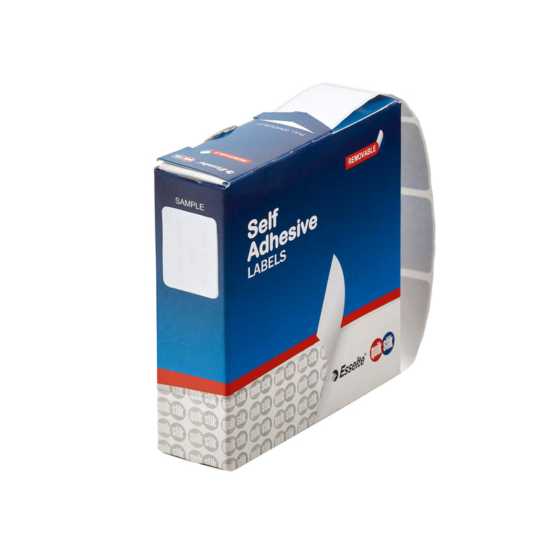 quikstik label dispenser rectangle 19x24mm white 650 labels