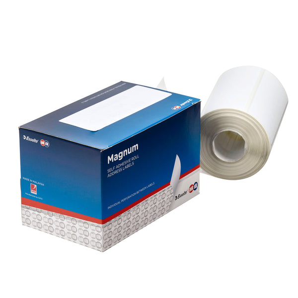 quikstik label dispenser magnum roll 103x36mm white 500 labels