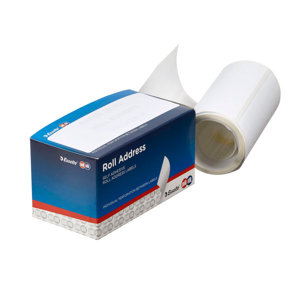 quikstik label dispenser address roll 36x103mm white 100 label