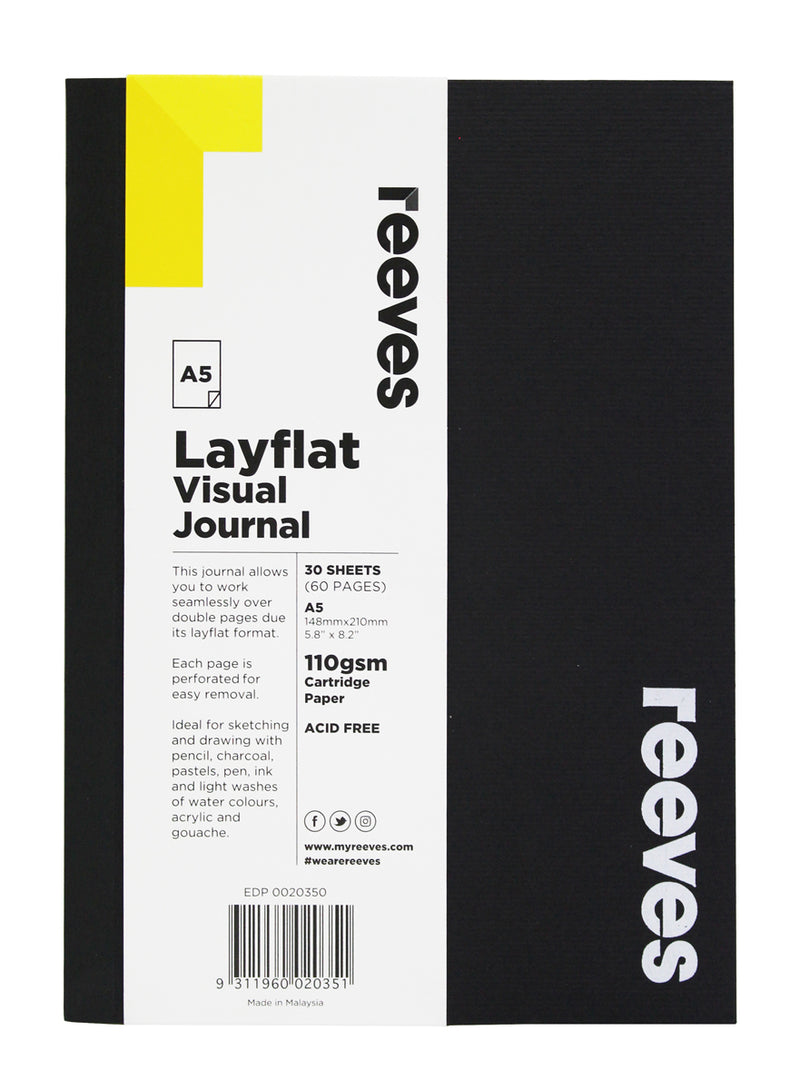 Reeves Visual Journal A5 Layflat 30 Sheets