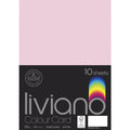 The Paper House Liviano Colour Card 300gsm A4 Pack Of 10#Colour_LIGHT PINK