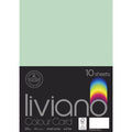 The Paper House Liviano Colour Card 300gsm A4 Pack Of 10#Colour_MINT