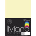 The Paper House Liviano Colour Card 300gsm A4 Pack Of 10#Colour_LIGHT YELLOW