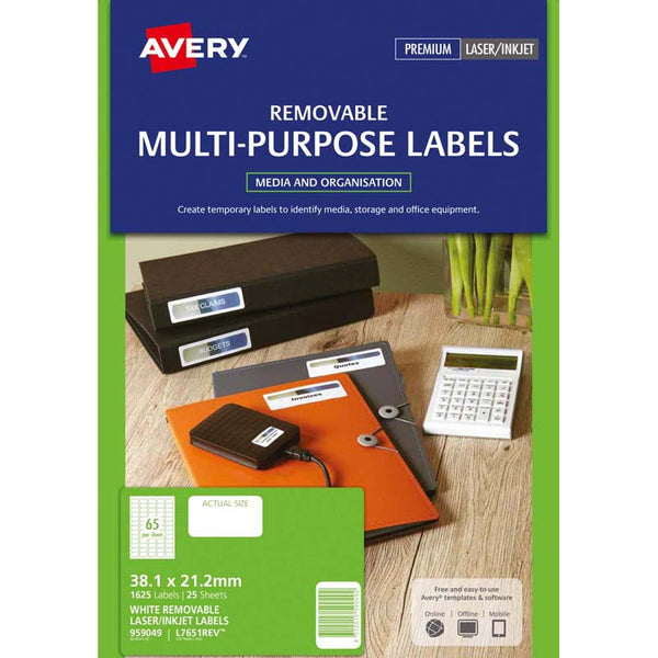 Avery Printable Fabric Sheets A4 1up 5 Sheets L9415