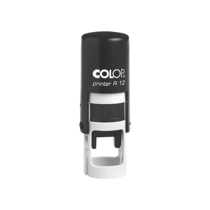 Colop Stamp R12 Round Black 12mm Dia