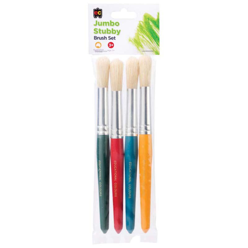 EC Round Stubby Brushes Set of 4