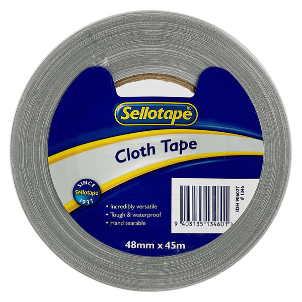 Sellotape 1346 Cloth Tape Silver 48x45m