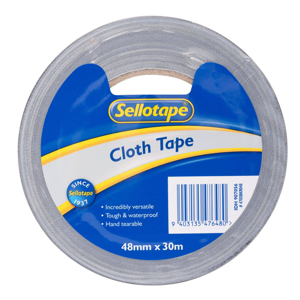 Sellotape 4705BKR Cloth Black Wr 48mmx30m