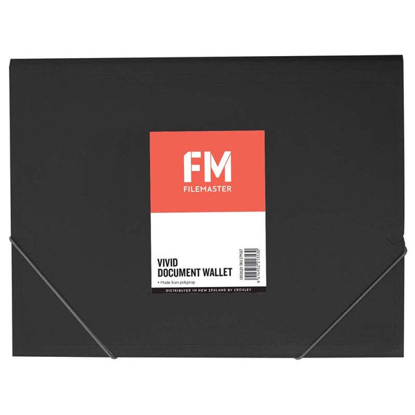 fm document wallet polypropylene vivid size a4#Colour_CAT BLACK