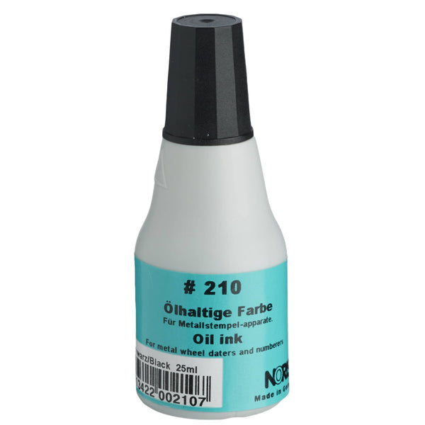 noris metal stamp ink 25ml #210#colour_BLACK