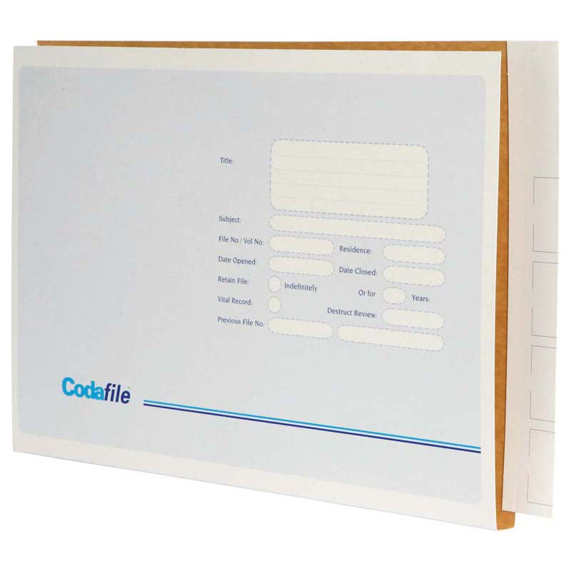 codafile file extra LARGE 45MM box of 100
