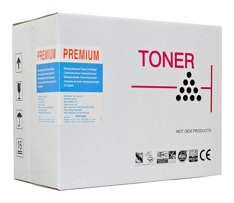 icon compatible hp cc364x black toner cartridge