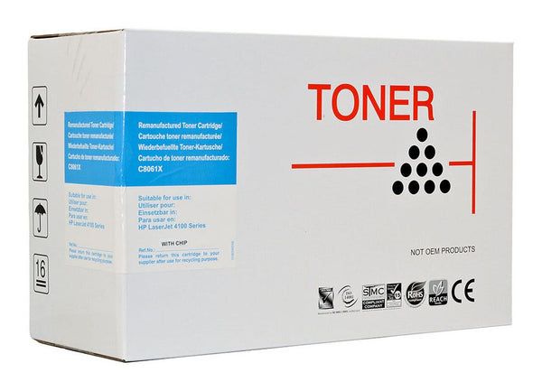 icon remanufactured hp c8061x black toner cartridge