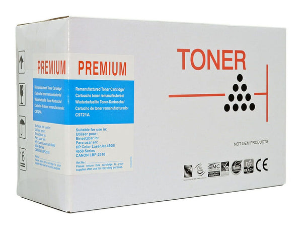 icon remanufactured hp c9721a cyan toner cartridge