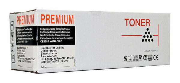 icon compatible hp ce320a/ cb540a black toner cartridge