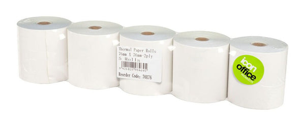 icon thermal roll 76x76mm 2 ply