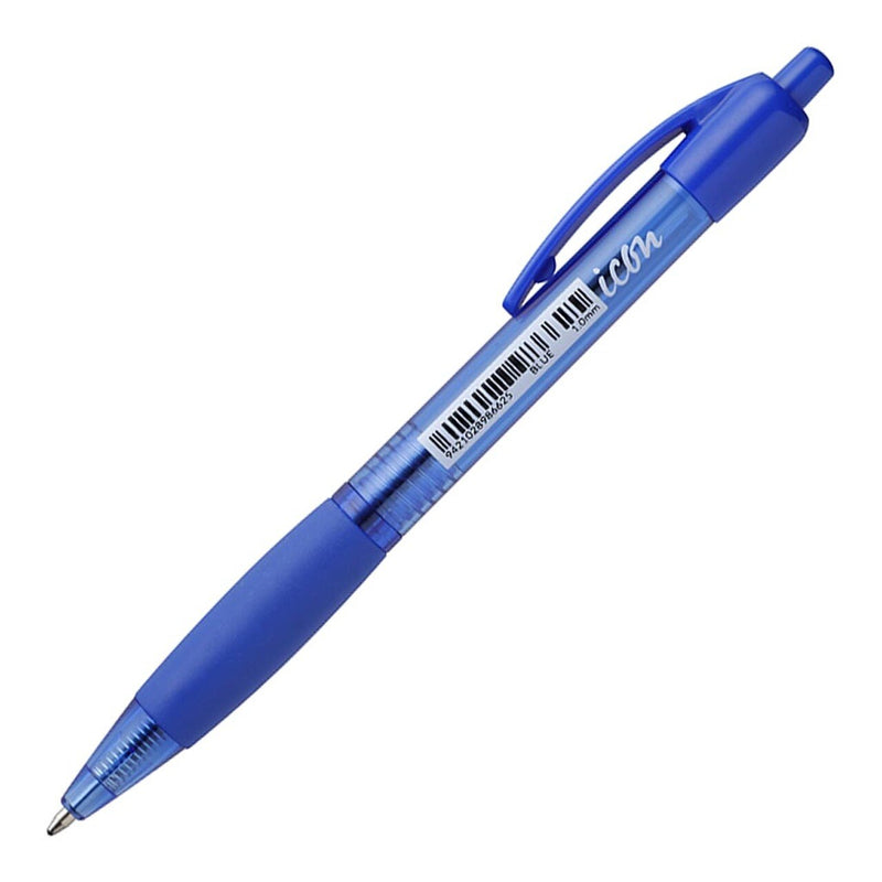 ICON BALLPOINT RETRACTABLE PEN WITH GRIP MEDIUM