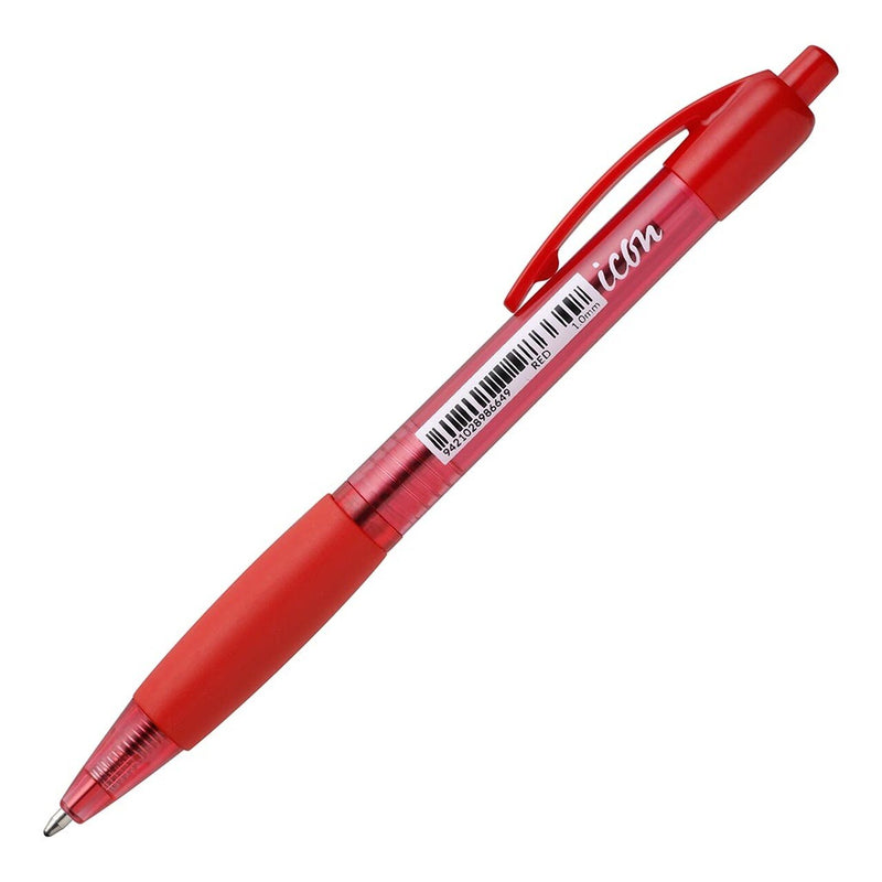 ICON BALLPOINT RETRACTABLE PEN WITH GRIP MEDIUM