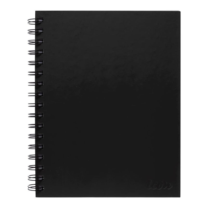 icon spiral notebook a5 hard cover 200 pg