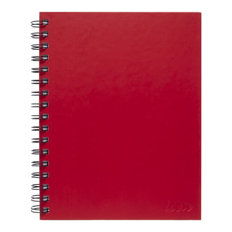 icon spiral notebook a5 hard cover 200 pg