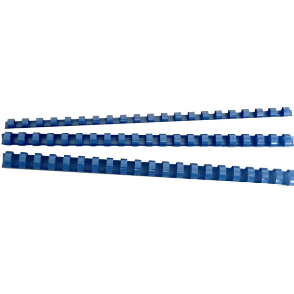 gbc plastic 21 loop 6mm blue pack of 100