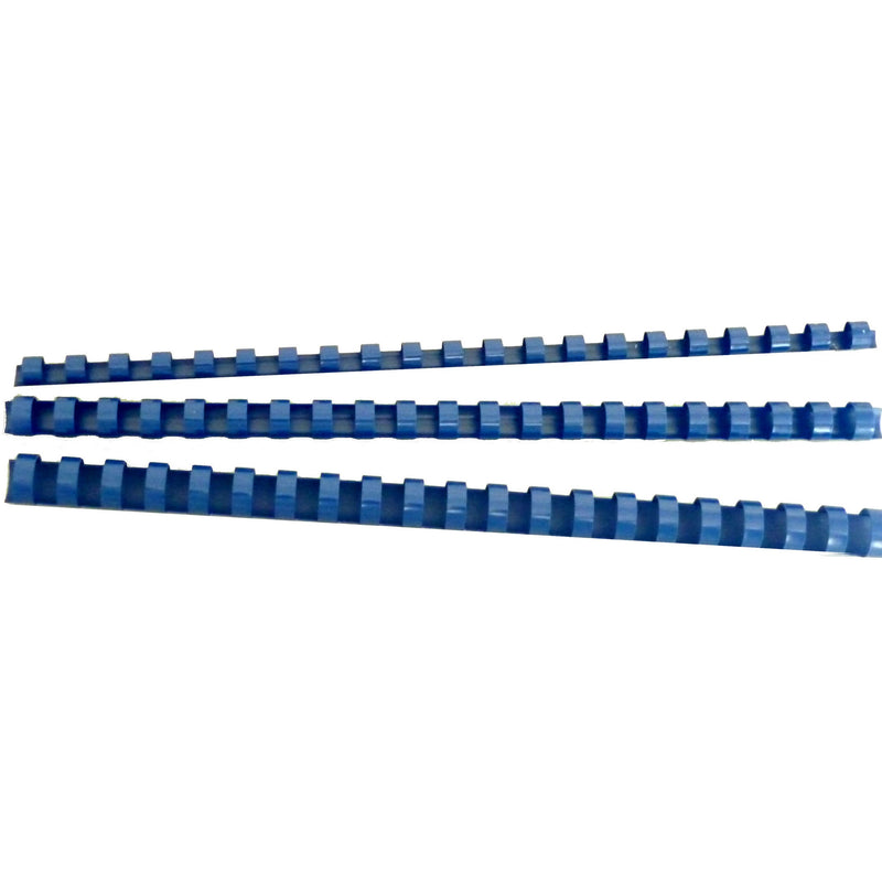 gbc plastic 21 loop 6mm blue pack of 100