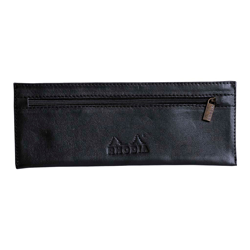 Rhodia Leather Pencil Case Black