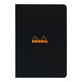 Rhodia Classic Notebook Stapled A4 Lined#Colour_BLACK 