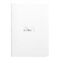 Rhodia Classic Notebook Stapled A5 Lined#Colour_WHITE