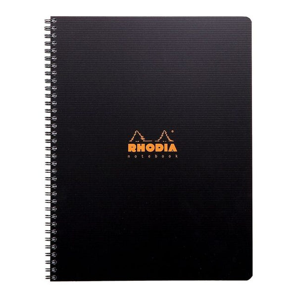 Rhodiactive Notebook Spiral Lined Black#Size_A4