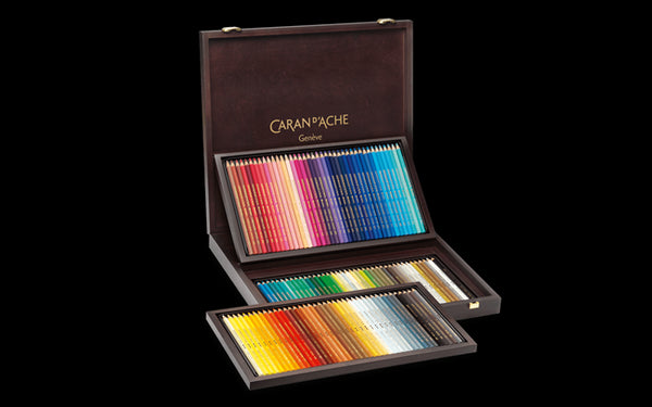 Hobby Land Caran D'ache Supracolour Soft Aquarelle Colour Pencils Set Of  120 Wooden Box
