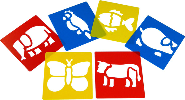 Anthony Peters Washable Plastic Stencils Set Of 6 Animals