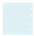 filofax lined notepaper pocket organiser refill#Colour_BLUE