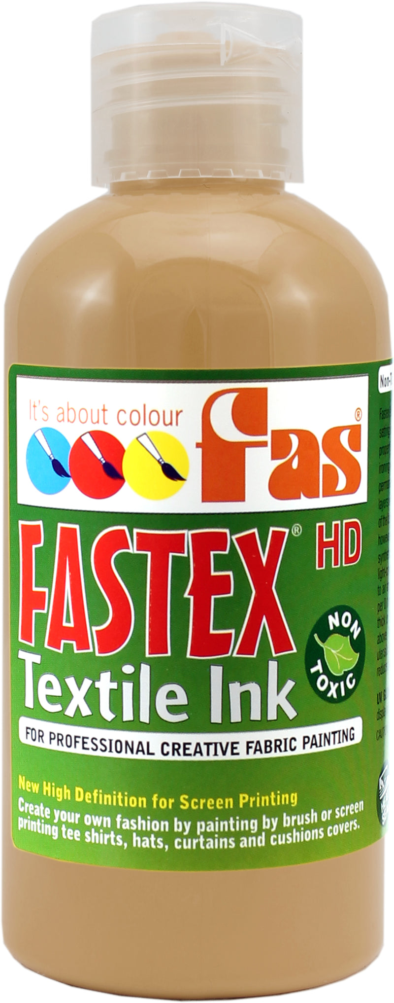 Fastex textile and fabric screen printing ink. Made by FAS - Fine Art  Supplies - FAS Fine Art Supplies NZ Ltd