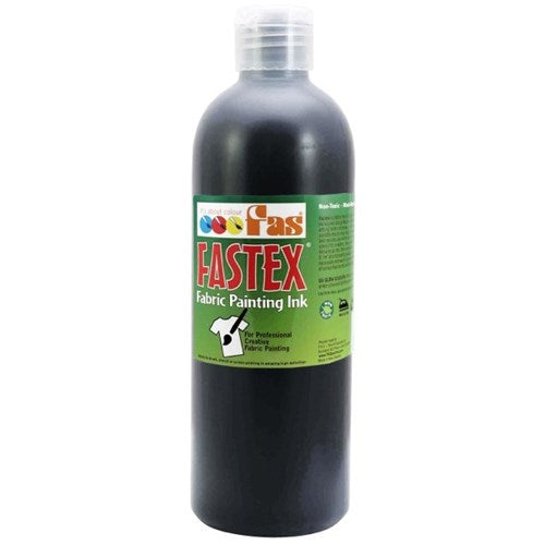 Fas Textile Fabric Ink 500ml#Colour_BLACK