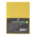 OSC L Shaped Pockets A4 - Pack of 12#Colour_YELLOW