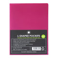 OSC L Shaped Pockets A4 - Pack of 12#Colour_PINK