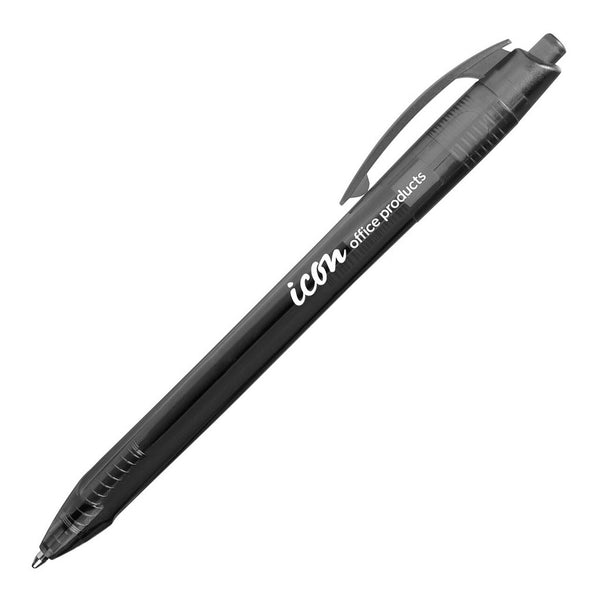 icon ballpoint retractable pen triangular medium#Colour_BLACK