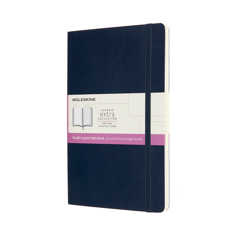 Moleskine Notebook Sapphire Large Ruled Soft Cover