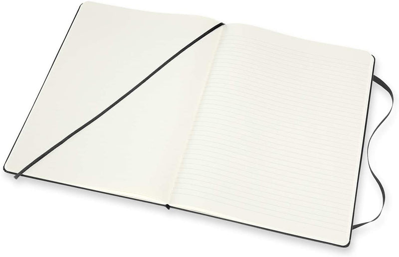 moleskine notebook xl ruled plain black