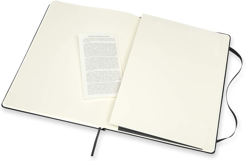 moleskine notebook xl ruled plain black