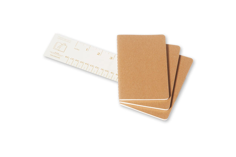 moleskine journal pocket ruled kraft brown