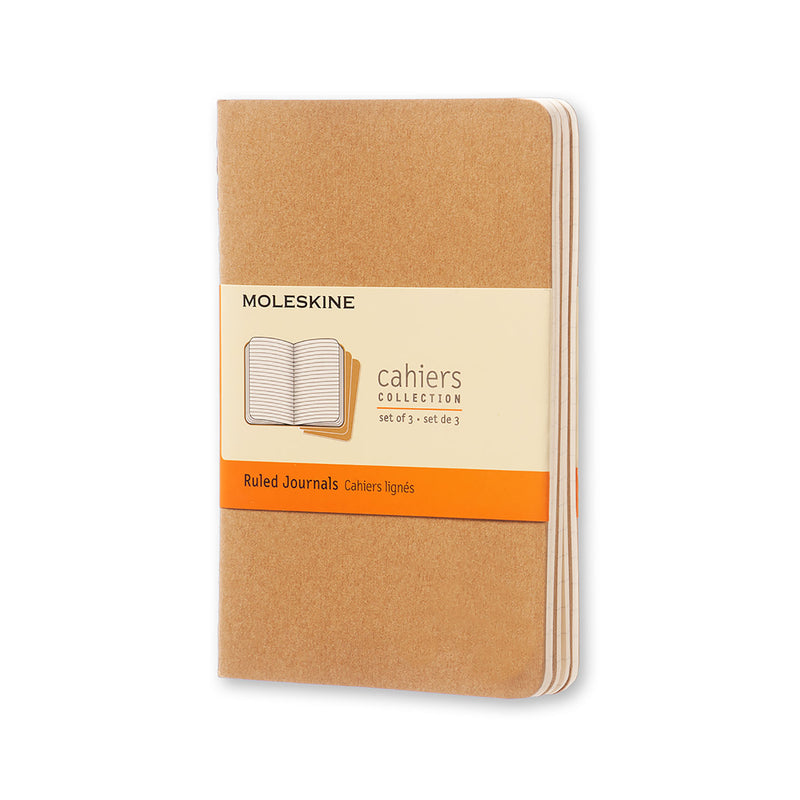 moleskine journal pocket ruled kraft brown