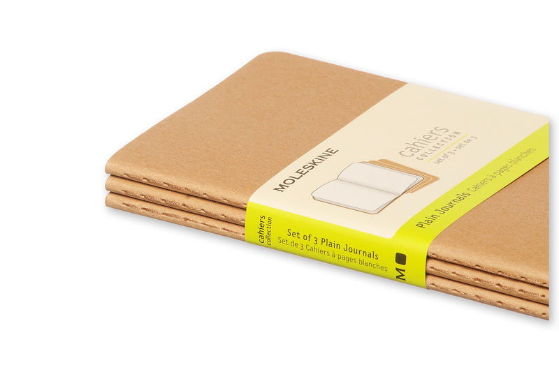 moleskine cahier journals pocket plain - pack of 3