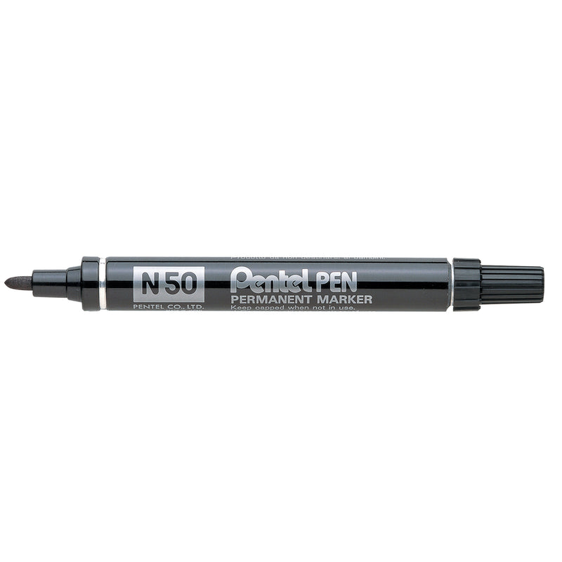 pentel permanent marker n50 bullet 1.5mm black