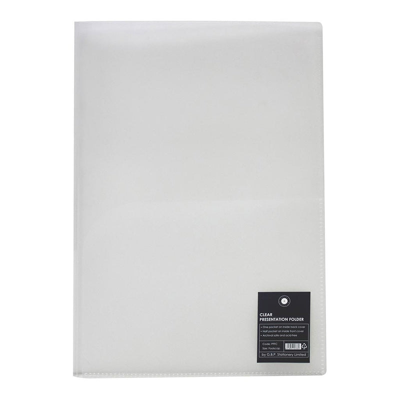 OSC Presentation Folder Foolscap Clear