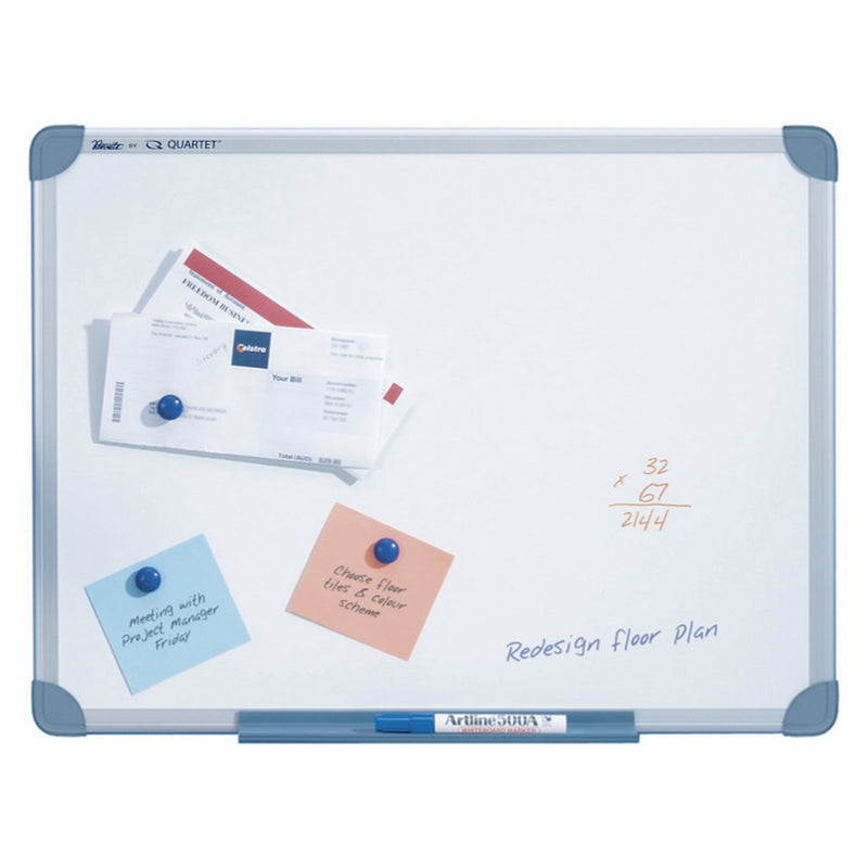 quartet whiteboard slim line magnetic