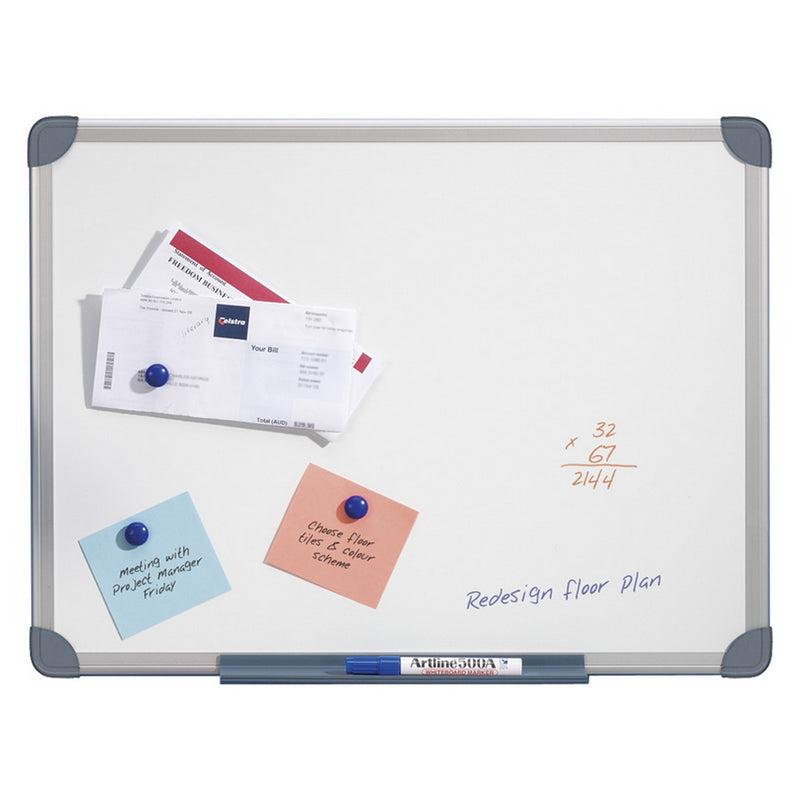 quartet whiteboard slim line magnetic