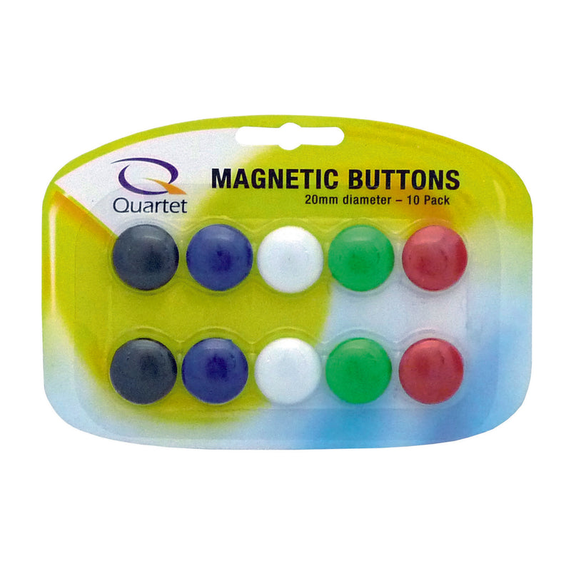 quartet magnetic buttons 20mm pack of 10